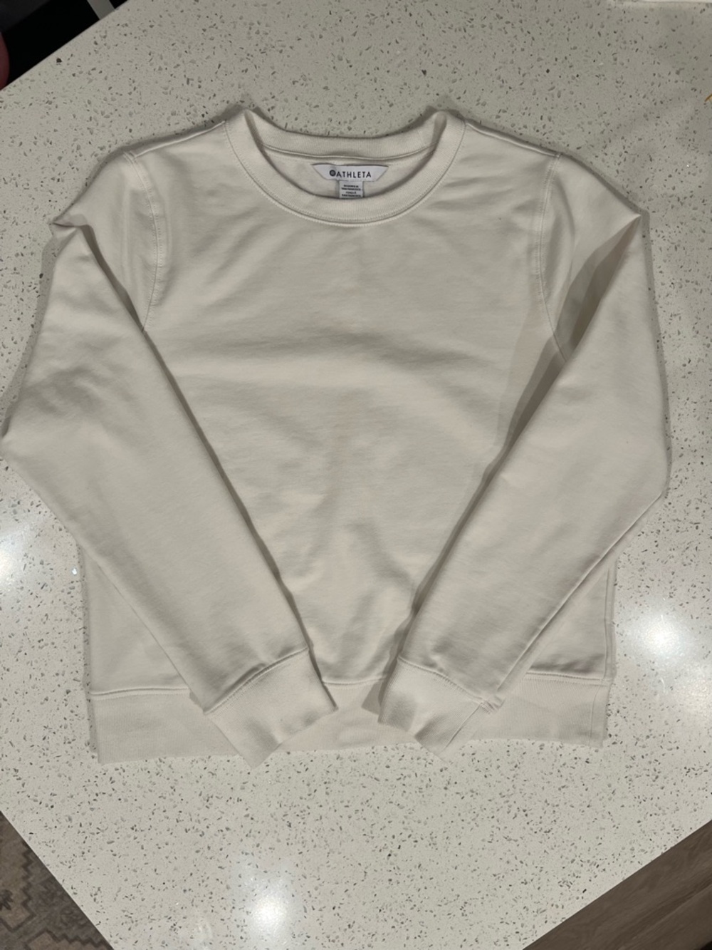 Athleta Cream Crewneck Sweatshirt